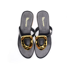 Golden Aura Flat Sandals
