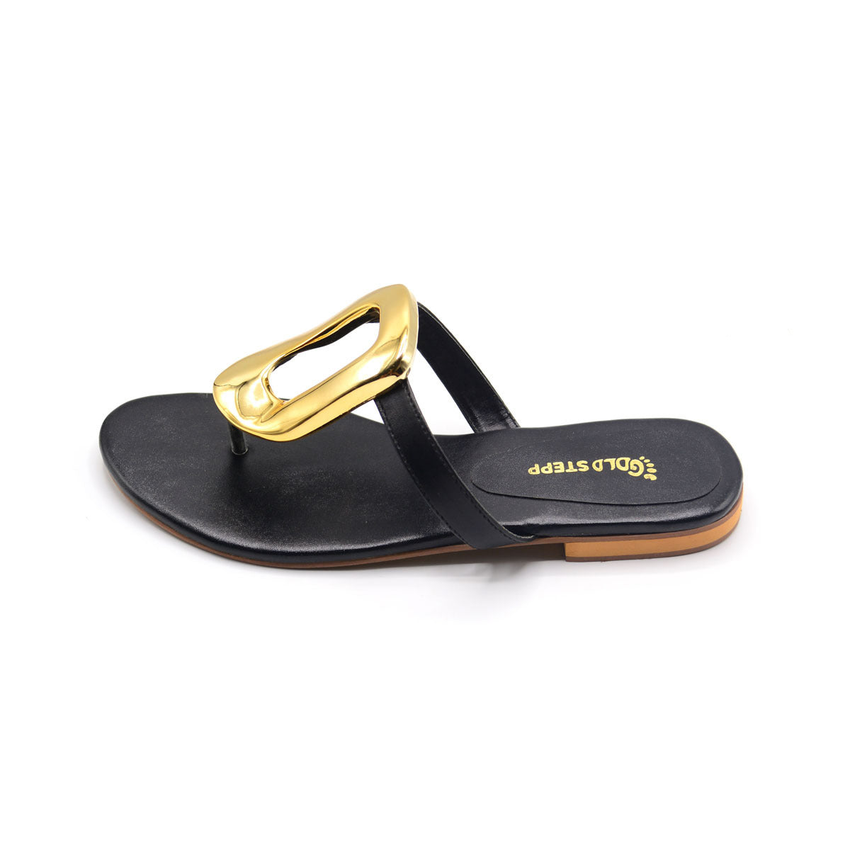Golden Aura Flat Sandals