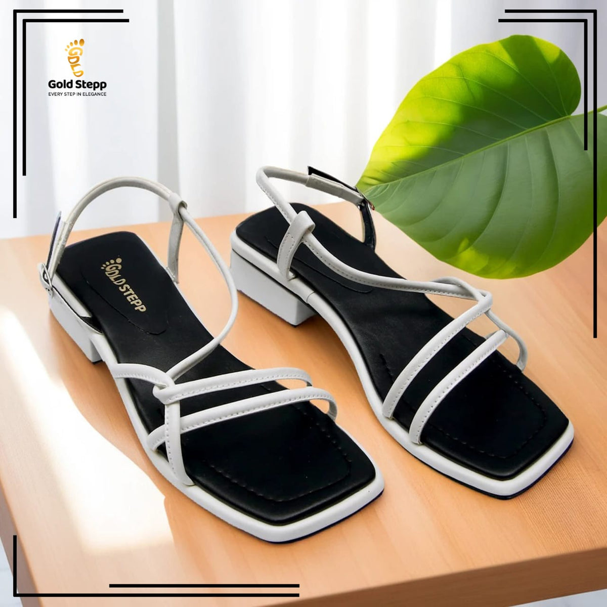 Strappy Sandal (White)