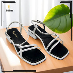 Strappy Sandal (White)