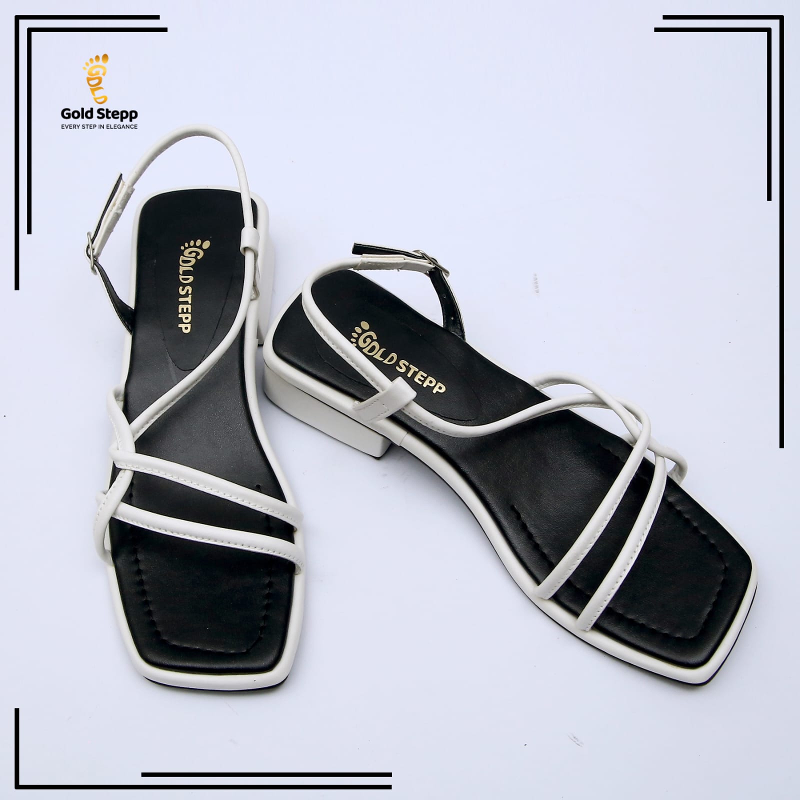 Strappy Sandal (White)