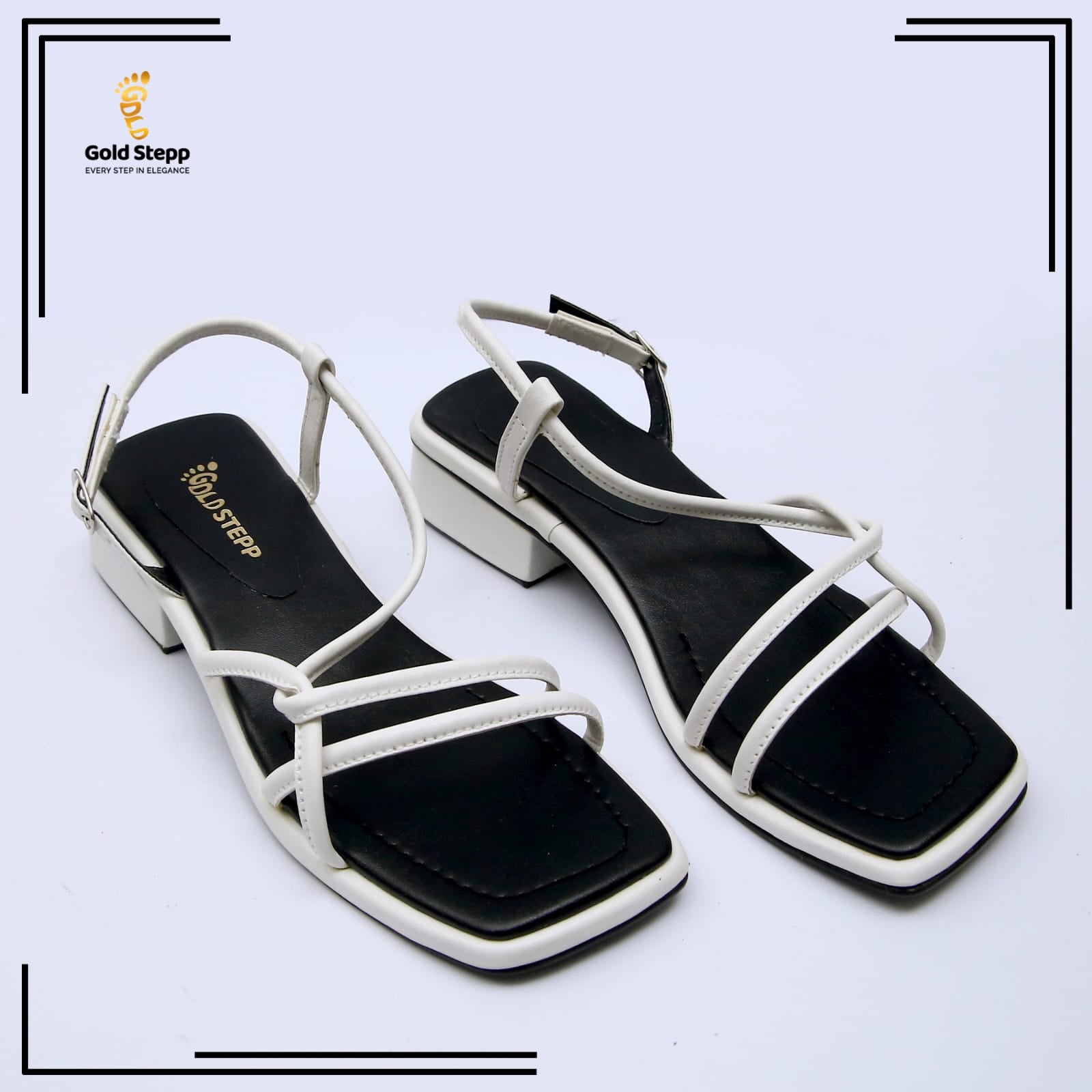 Strappy Sandal (White)