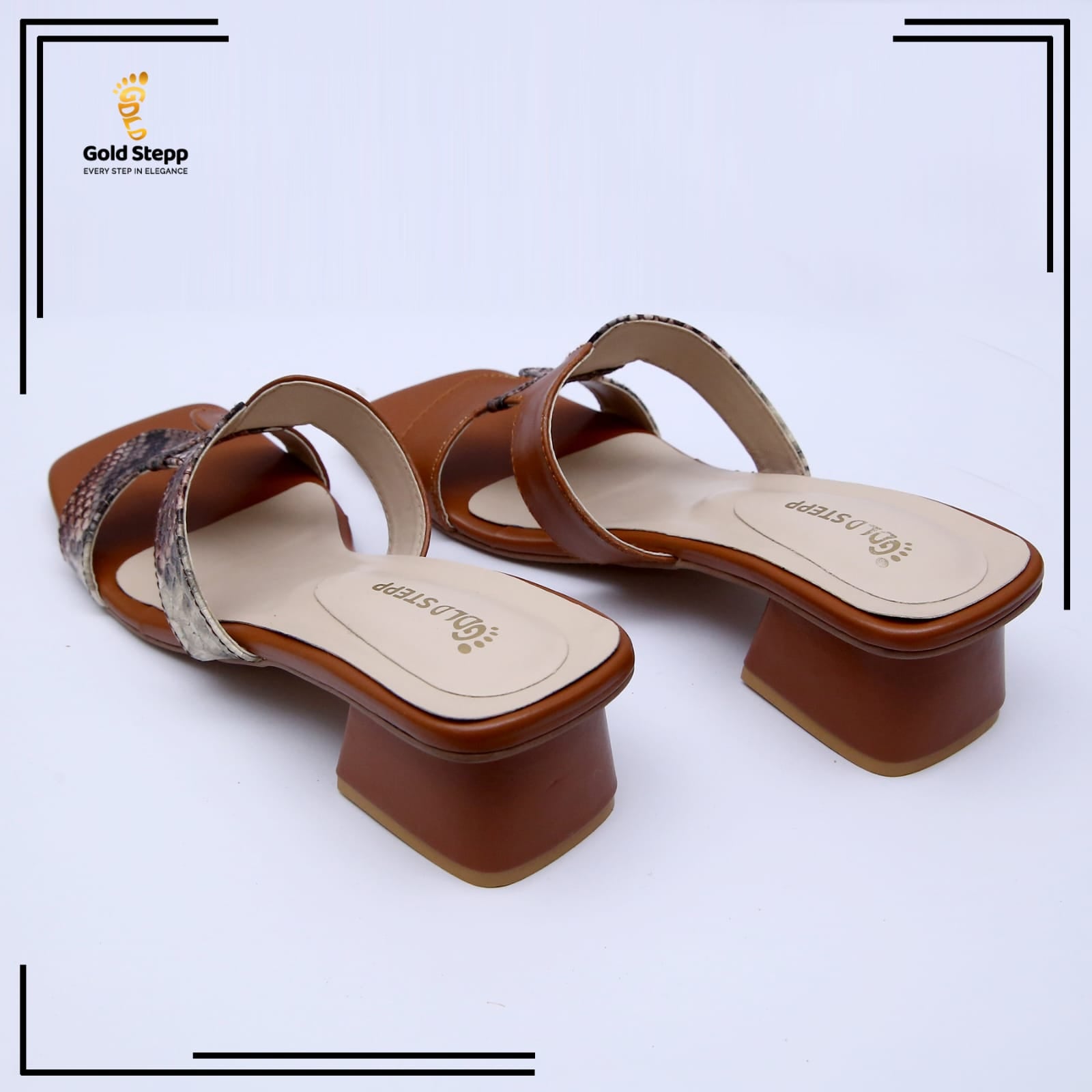 Chic Snakeskin Print Sandals