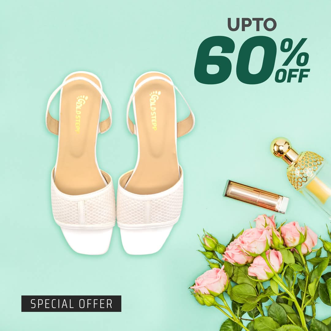 White Mesh Block Heels with Chic Design
