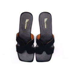 Black Suede Comfort Slipper